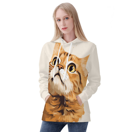 Neduz Womens Cozy Cat Hoodie | Soft, Warm, & Machine Washable