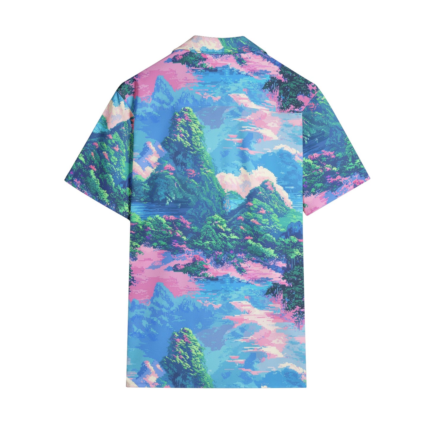 Neduz Men's Pixel Paradise Short Sleeve Shirt