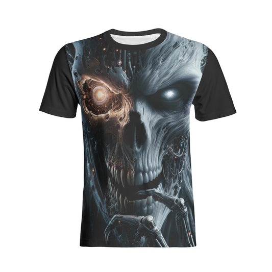 Future Cyborg Tee - Unisex Cotton T-Shirt with Futuristic Print