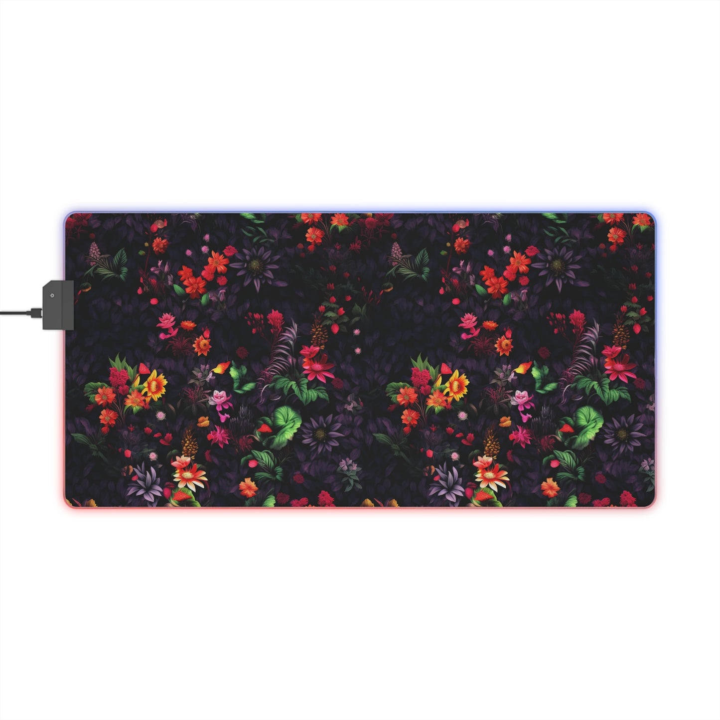 Neduz Designs Artified LED Gaming Mouse Pad with Floral Print - High Precision and Dynamic Lighting