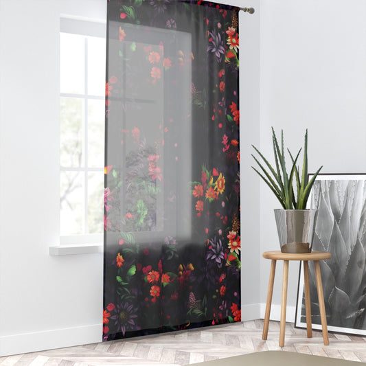 Neduz Designs Artified Floral Print Window Curtain - Elegance Meets Functionality