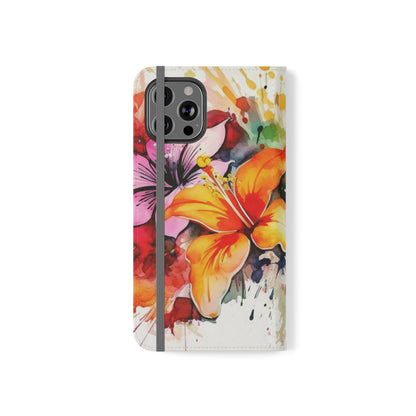 Flower Splash Flip Cases by Neduz Designs