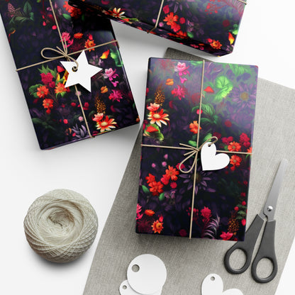 Neduz Designs Artified Floral Print Gift Wrap Paper - Personalized, Eco-Friendly Wrapping