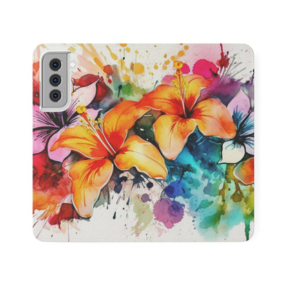 Flower Splash Flip Cases by Neduz Designs