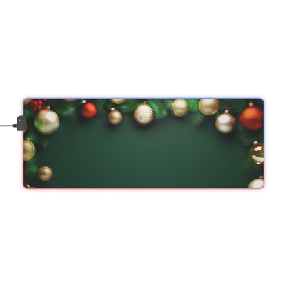 Neduz Designs Christmas Tree Balls LED Gaming Mouse Pad - Holiday Collection