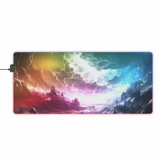 Stormy Ocean LED Gaming Mouse Pad - Neduz Designs Landscape Collection