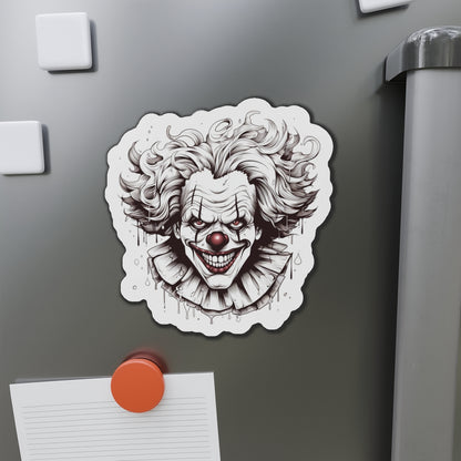 Neduz Dark Lore Clown Die-Cut Magnets: Add a Touch of Terror to Your Decor