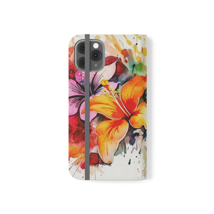 Flower Splash Flip Cases by Neduz Designs