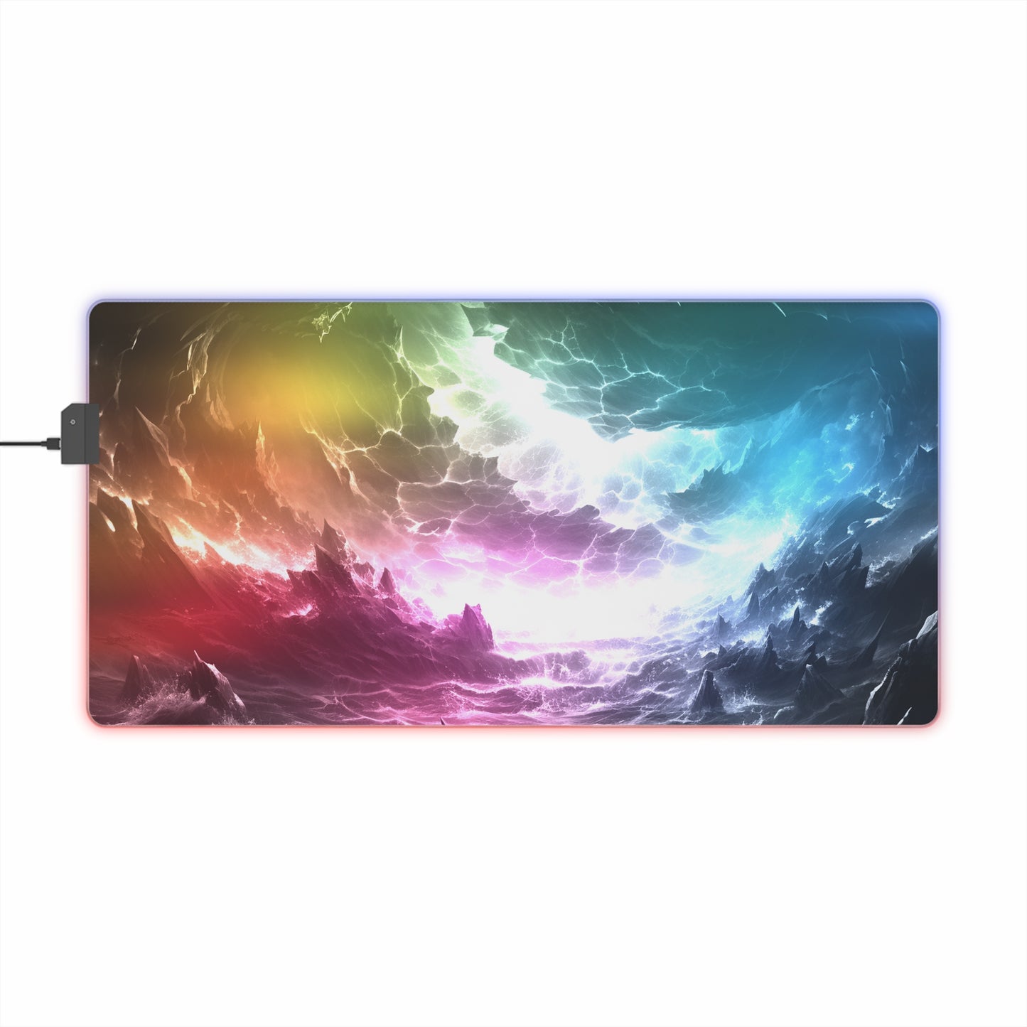 Stormy Ocean LED Gaming Mouse Pad - Neduz Designs Landscape Collection