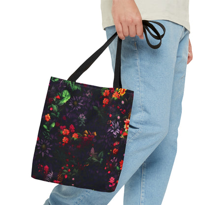 Neduz Designs Artified Floral All-Over Print Tote Bag - Versatile and Durable for Everyday Use
