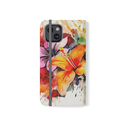 Flower Splash Flip Cases by Neduz Designs