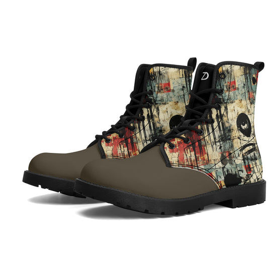 Neduz Grunge Mens Leather Boots