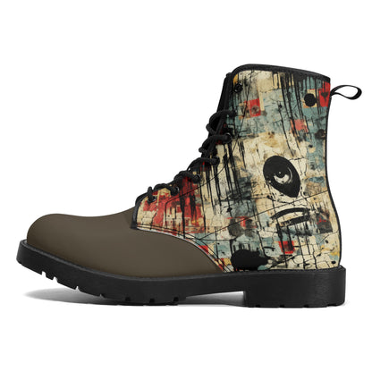 Neduz Grunge Mens Leather Boots