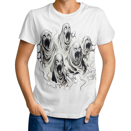 Neduz Mens Dark Lore Ghosts T-shirt