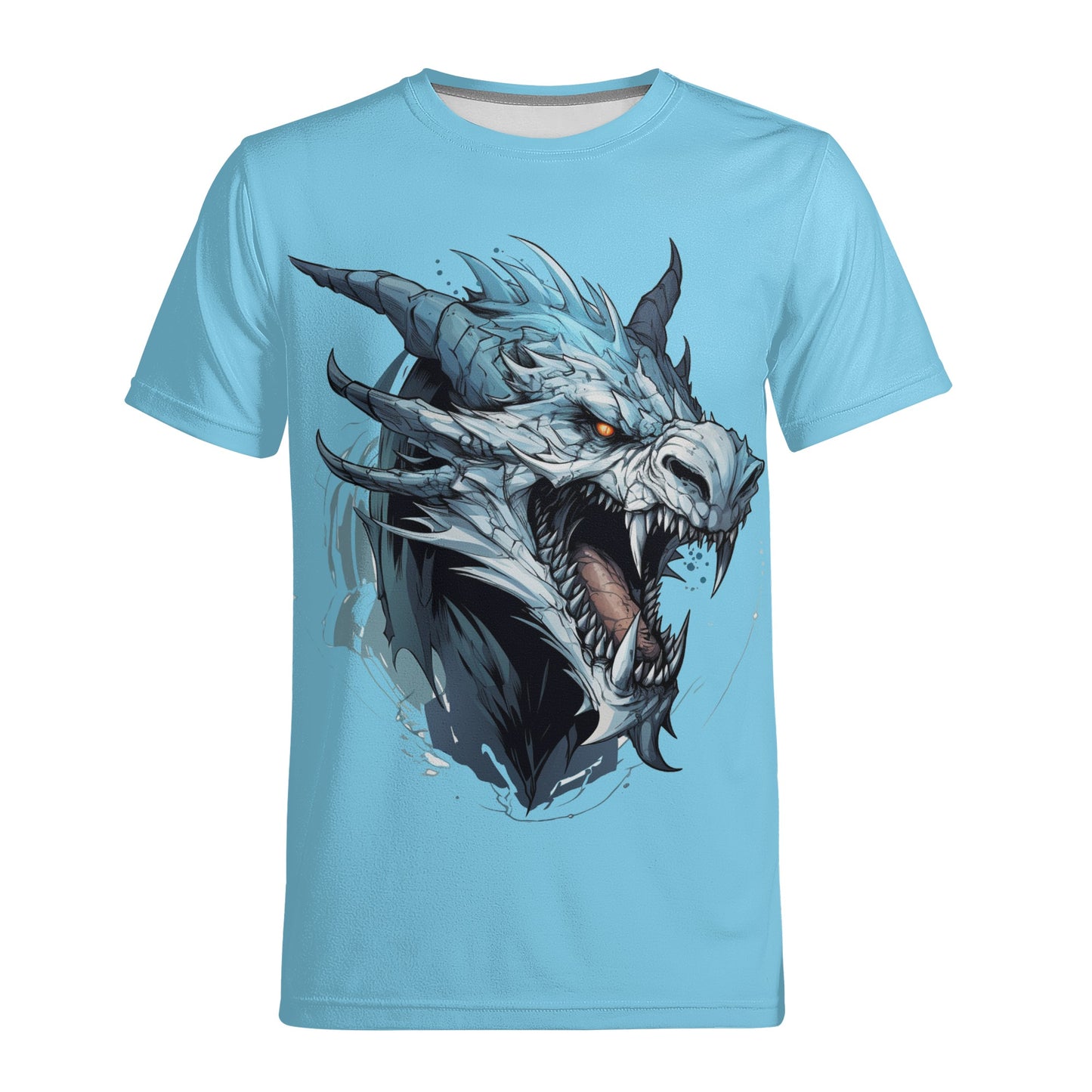 Neduz Mens Dark Lore Dragon Blue T-shirt