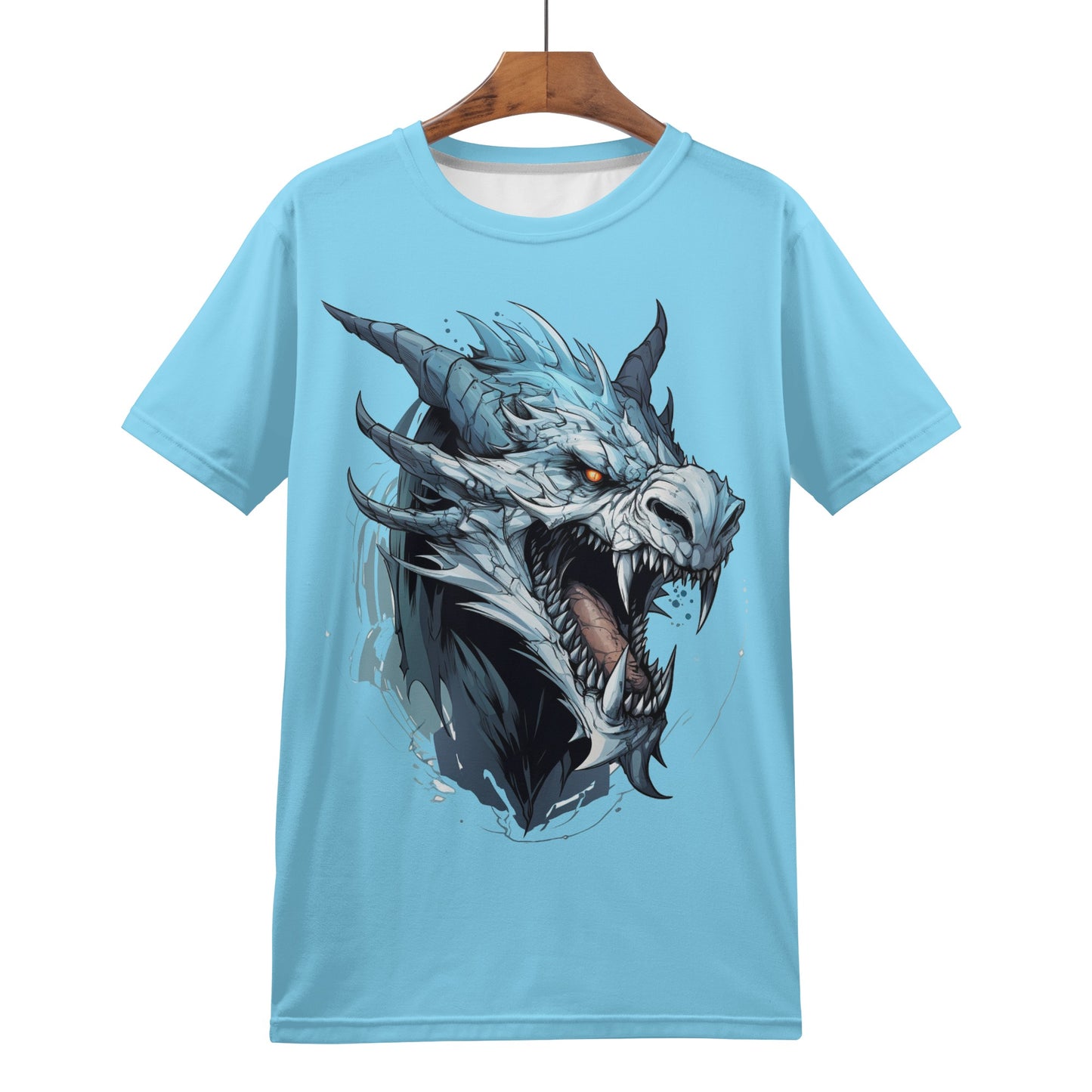 Neduz Mens Dark Lore Dragon Blue T-shirt