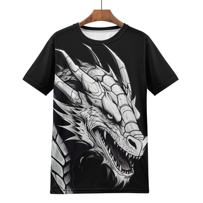 Neduz Mens Dark Lore Dragon Black T-Shirt