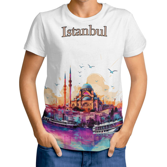 Neduz Mens Istanbul T-Shirt with Grand Bazaar Design