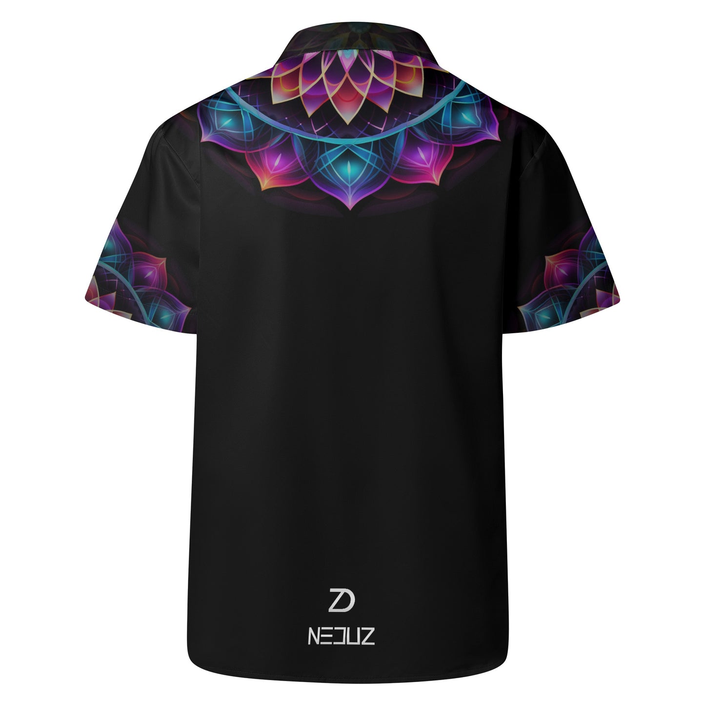 Neduz Mens Hawaiian Casual Mandala Shirt