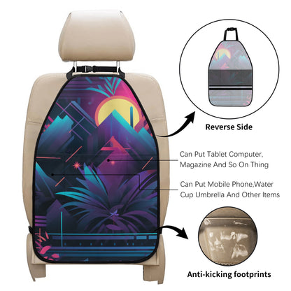 Car Back Seat Organizer with Kick Pad for Kids and Pets | Machine Washable & Easy to Install | Must-Have Car Accessories for Parents