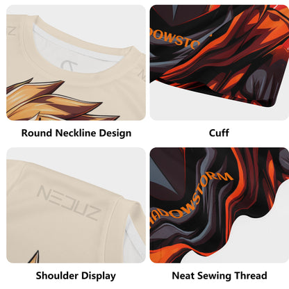 Neduz Customizable Kids Shadowstorm Short Sleeve T-Shirt - Stylish and Comfortable All Over Print Design