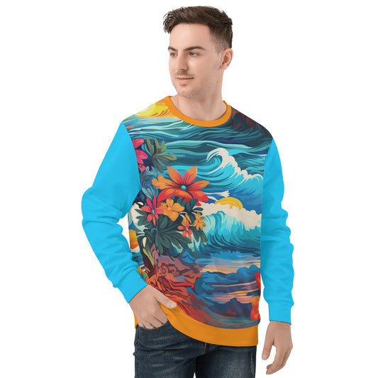 Neduz Mens Soft and Comfortable Tropical Sweater