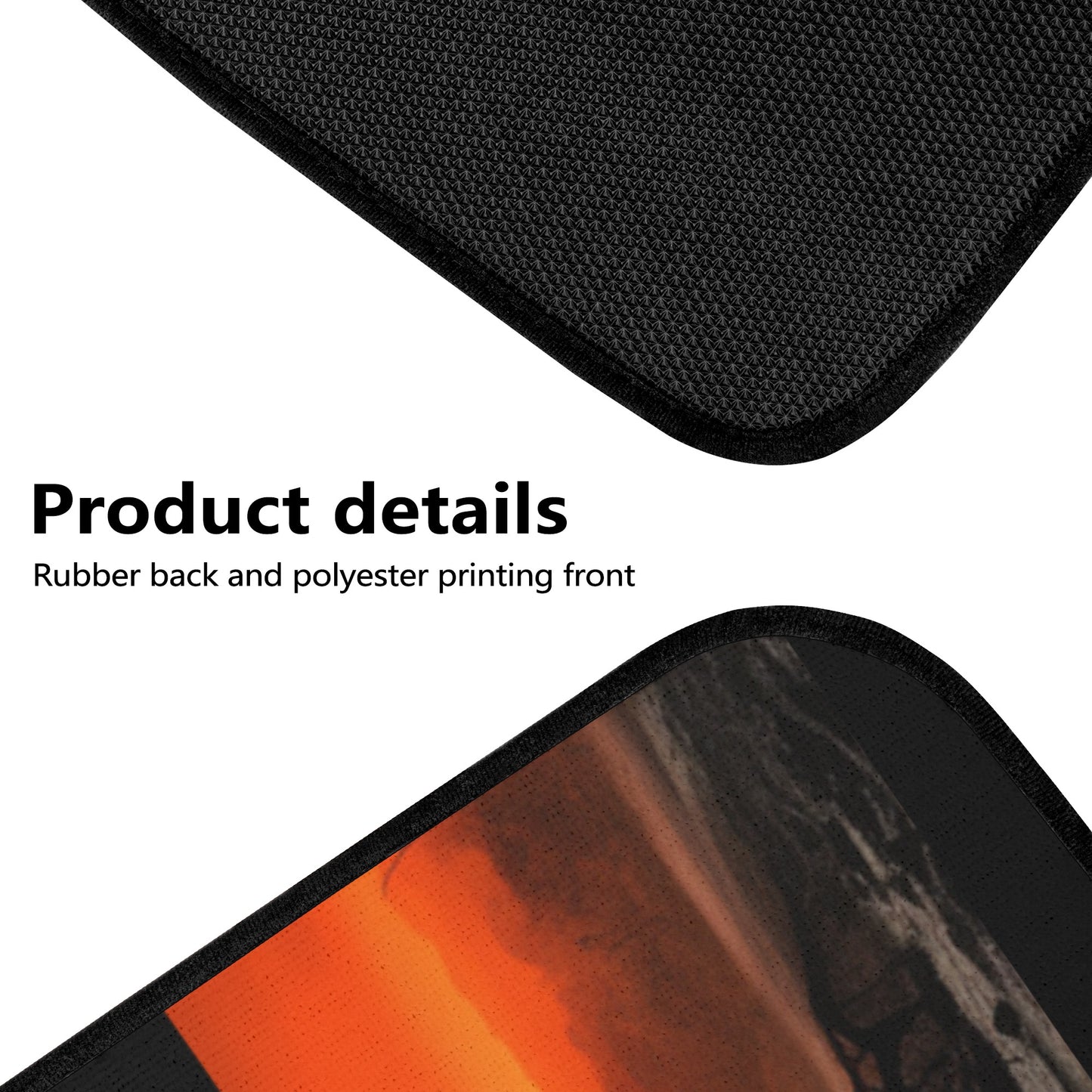 Neduz Crimson Sun Back and Front Car Floor Mats: Upgrade Your Car Interior with Style and Protection