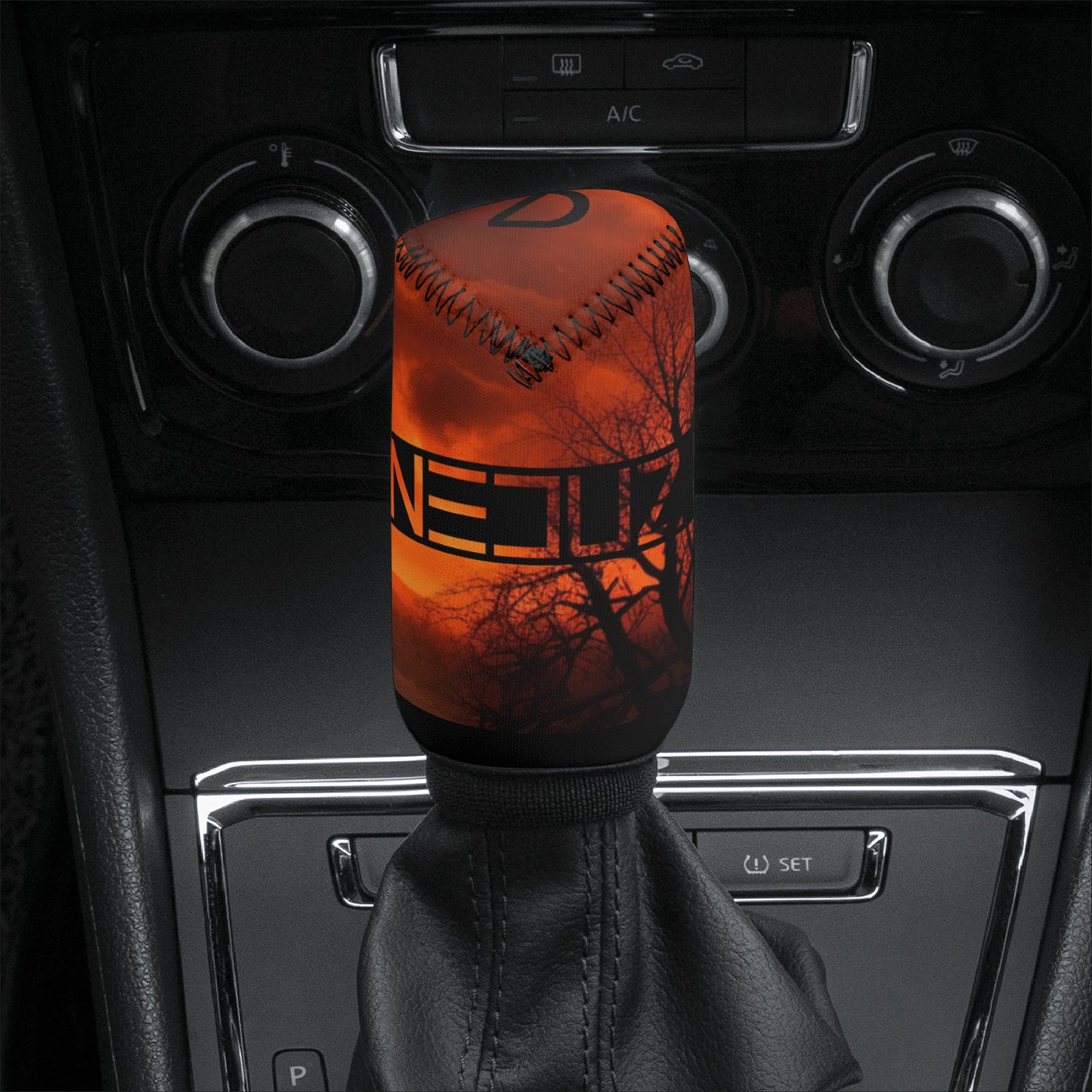 Neduz Crimson Sun Car Shifter Gear Cover: Protect and Style Your Car Interior