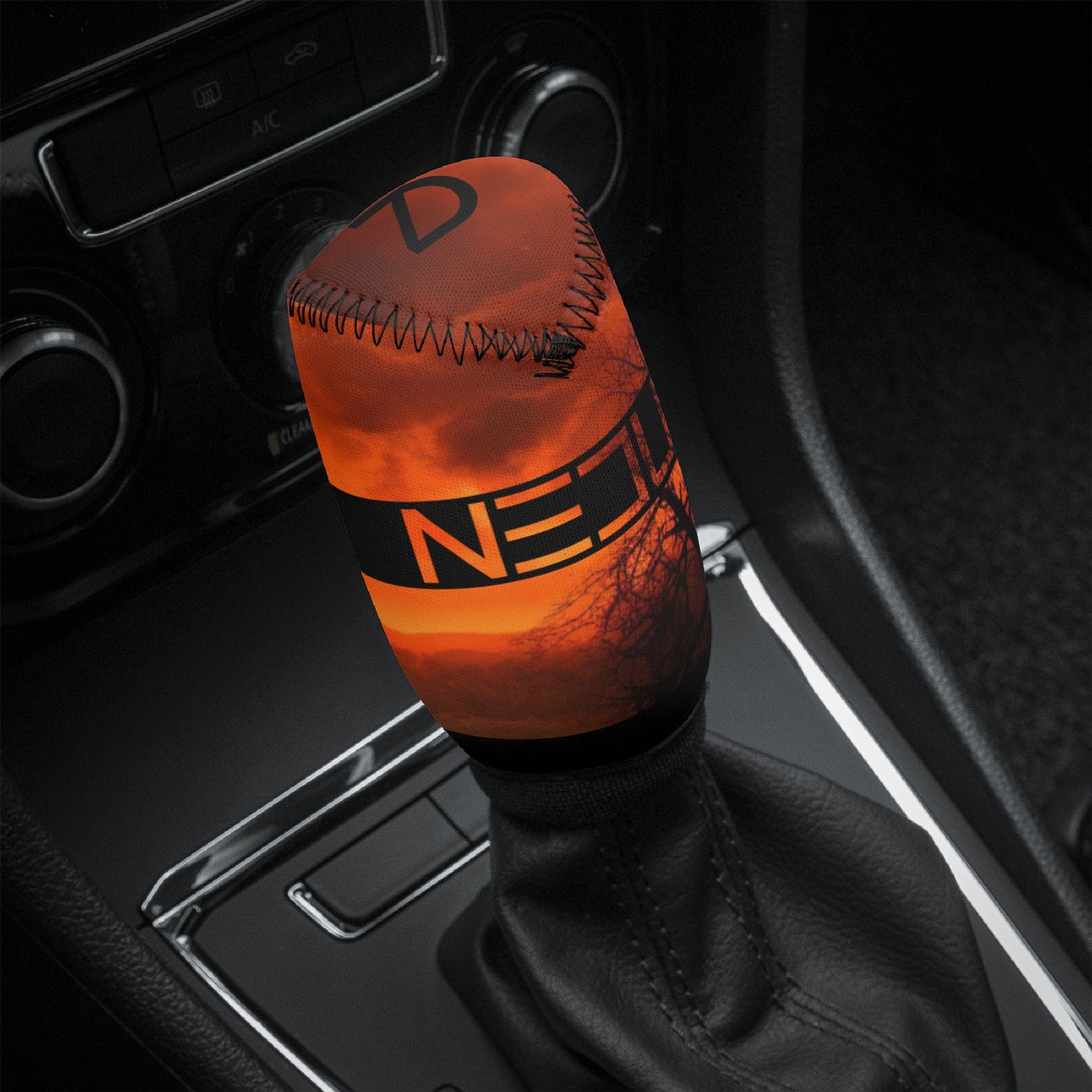 Neduz Crimson Sun Car Shifter Gear Cover: Protect and Style Your Car Interior