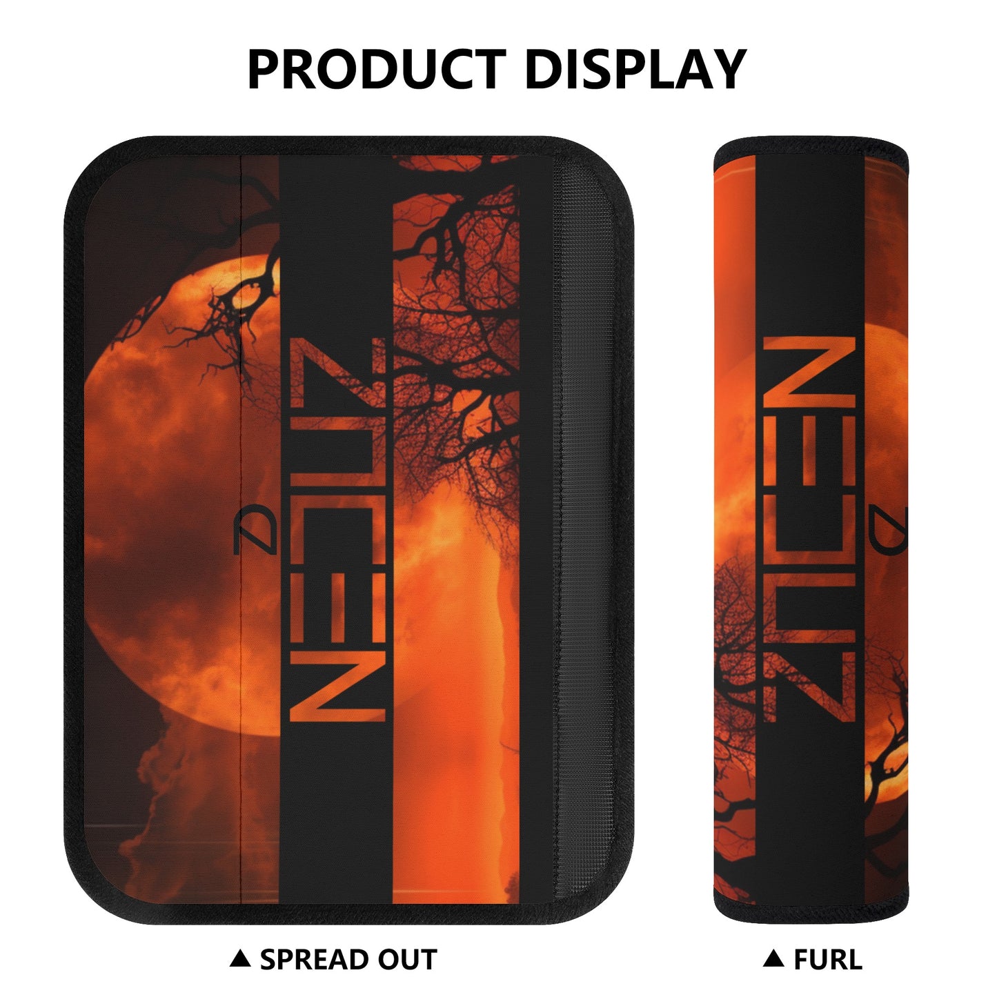 Neduz Crimson Sun Car Seat Belt Covers: Protect Your Shoulders in Style