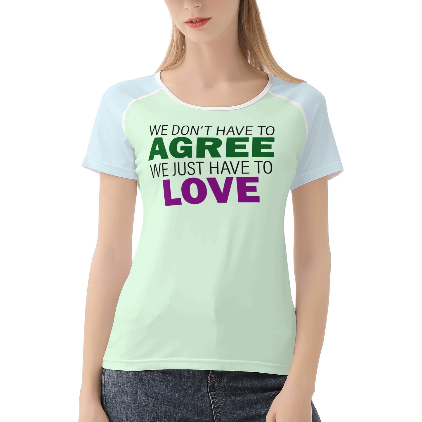 Neduz Womens Just Love T-shirt: Spread Love with Style