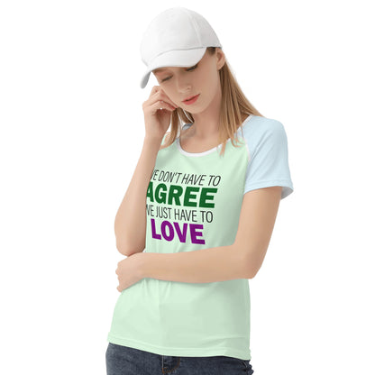 Neduz Womens Just Love T-shirt: Spread Love with Style