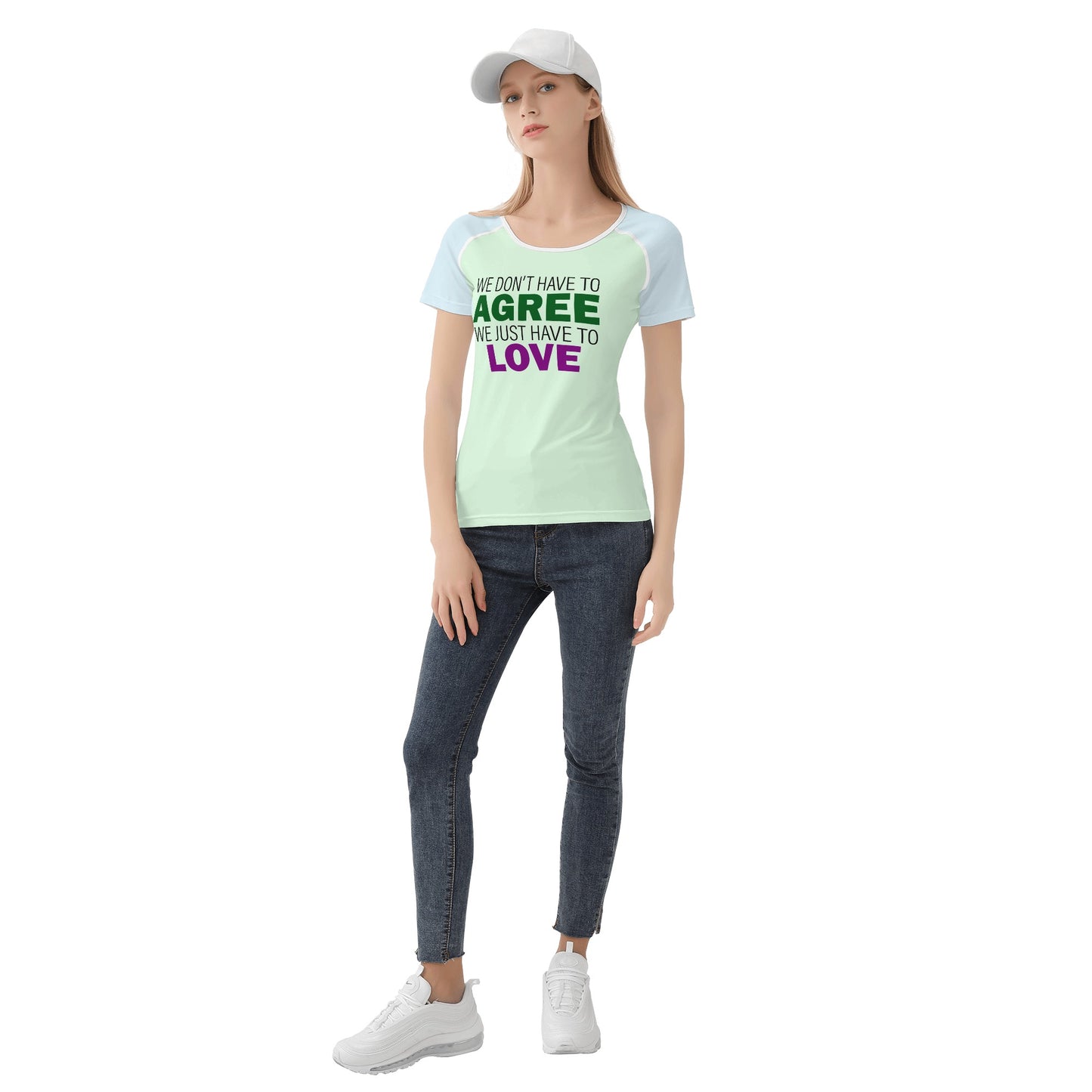 Neduz Womens Just Love T-shirt: Spread Love with Style