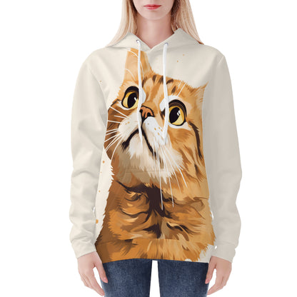 Neduz Womens Cozy Cat Hoodie | Soft, Warm, & Machine Washable