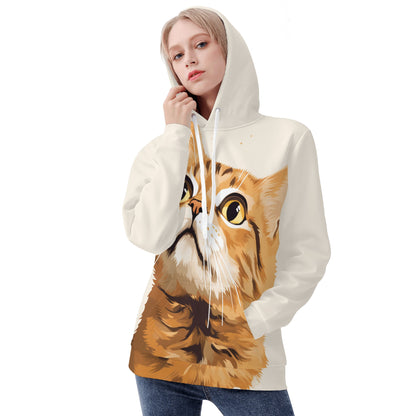 Neduz Womens Cozy Cat Hoodie | Soft, Warm, & Machine Washable