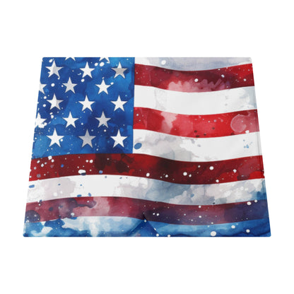 Neduz Designs Global Collection - Watercolor American Flag Ice Head Wrap for Patriots Day