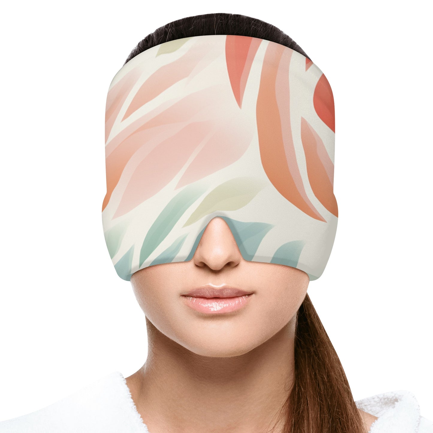 Neduz Designs Artified Collection - Colorful Leaves Ice Head Wrap