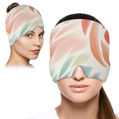 Neduz Designs Artified Collection - Colorful Leaves Ice Head Wrap
