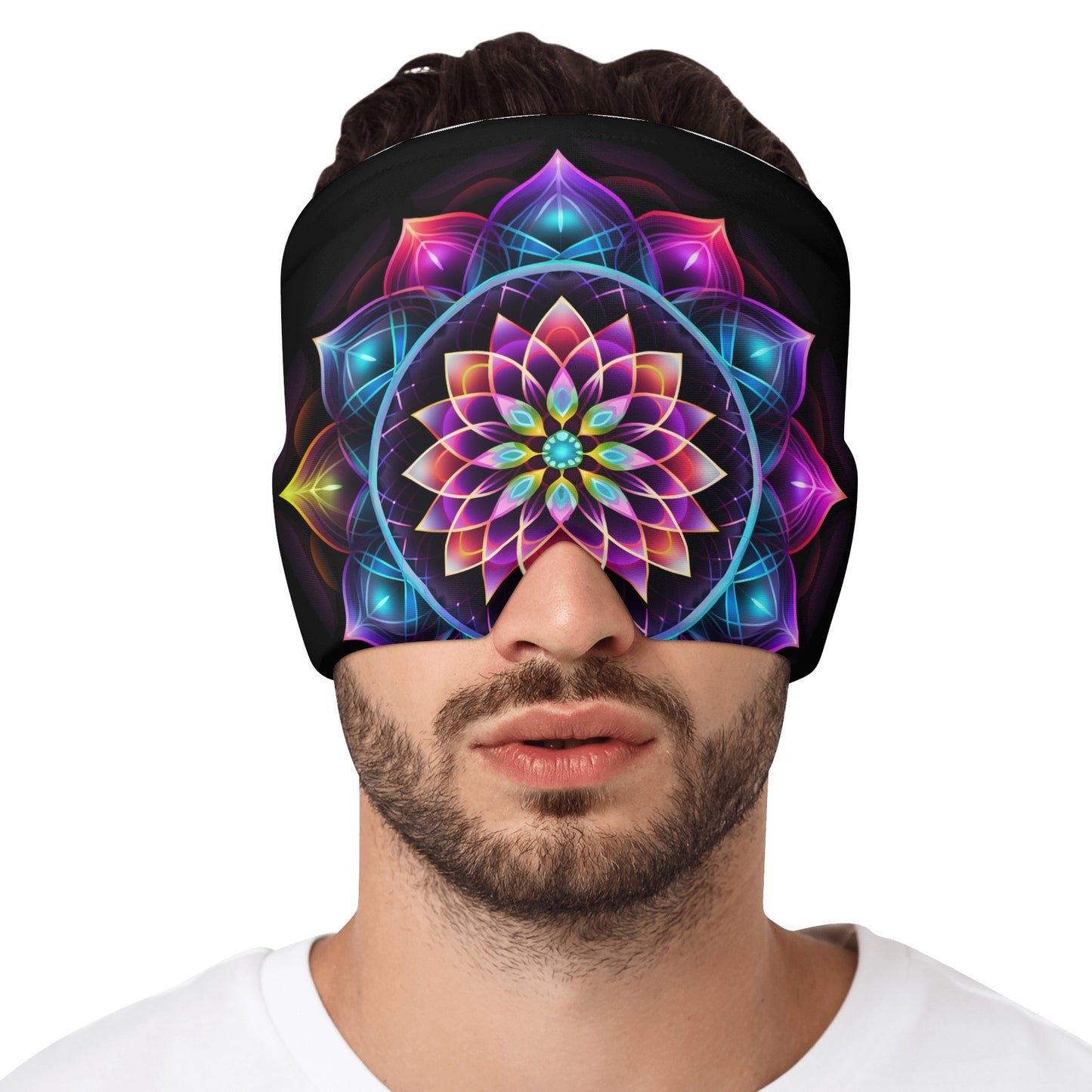 Neduz Designs Artified Collection - Neon Mandala Ice Head Wrap