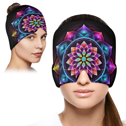 Neduz Designs Artified Collection - Neon Mandala Ice Head Wrap