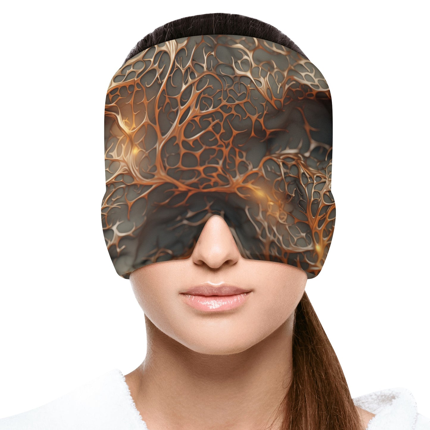 Neduz Designs Artified Collection - Copper Grunge Ice Head Wrap