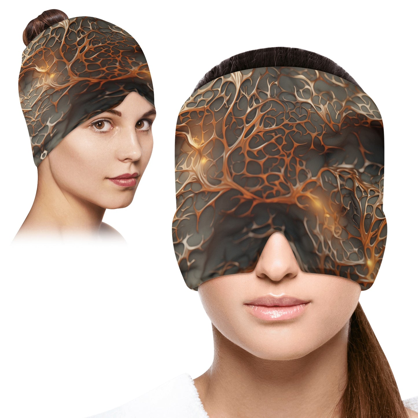 Neduz Designs Artified Collection - Copper Grunge Ice Head Wrap