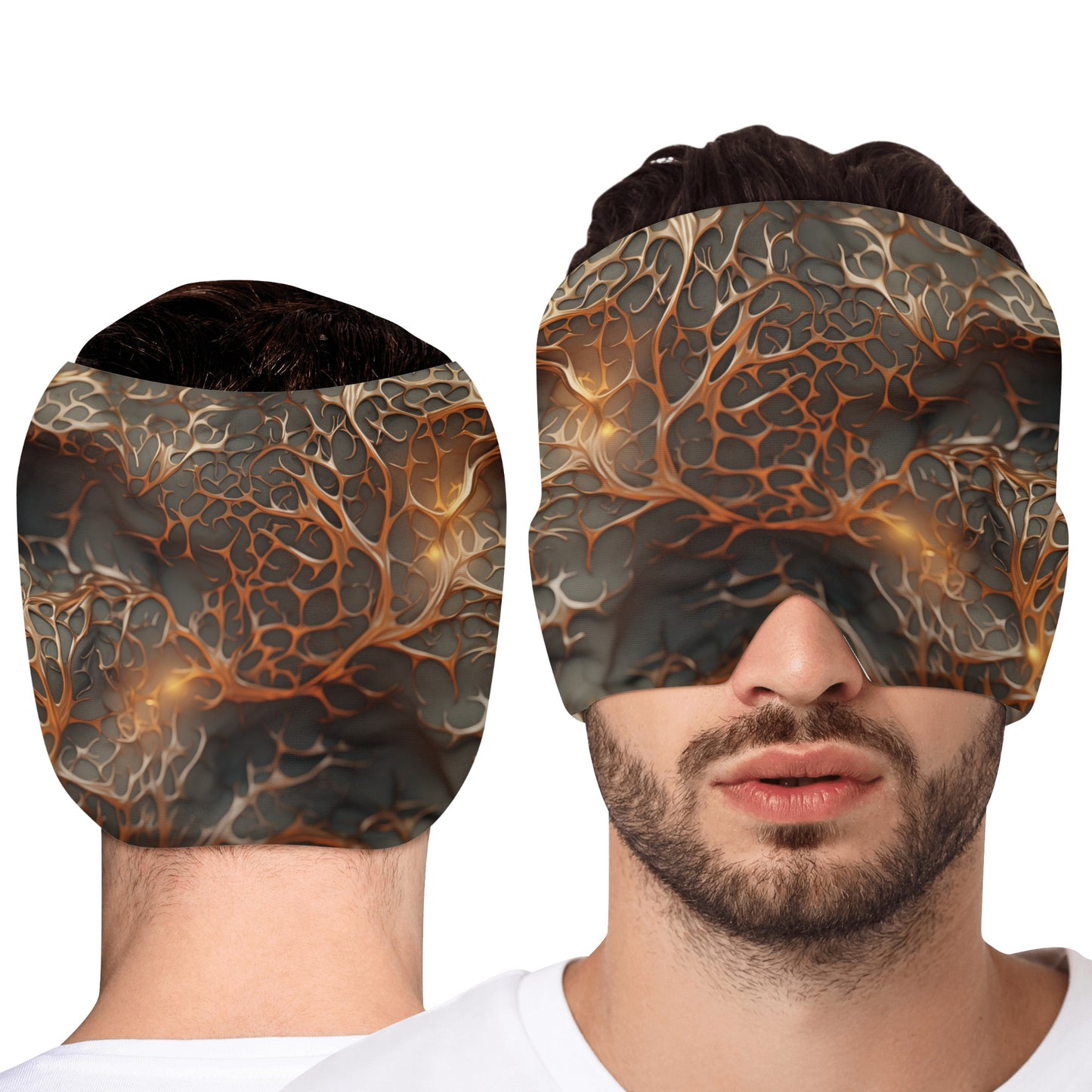 Neduz Designs Artified Collection - Copper Grunge Ice Head Wrap