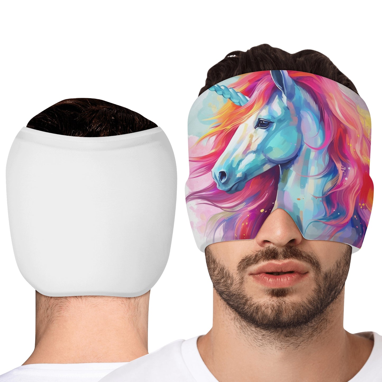 Neduz Designs Animal Collection - Colorful Unicorn Ice Head Wrap