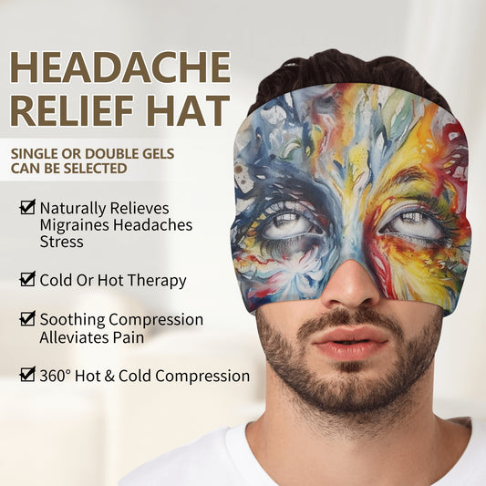 Neduz Maraheim Ördög Ice Head Wrap - Stretchable, Adjustable, Migraine Relief Headband