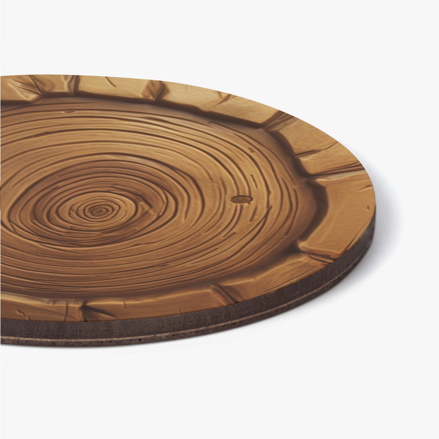 Neduz Tree Ring Chronicles: 4-pc Round Wood Coaster Set