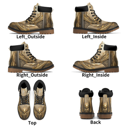 Neduz Womens Mythic Quest Reinforced Leather All-Season Boots