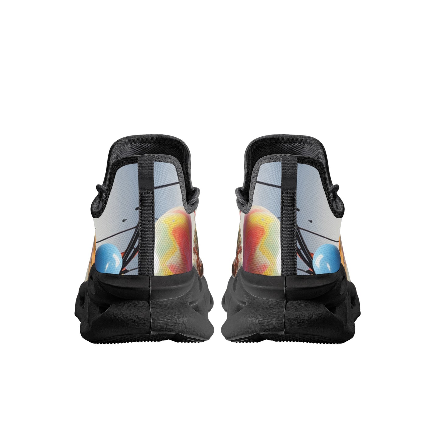 Abstract Expression Sneakers | Neduz Flex Comfort | Men’s Artistic Splash Footwear