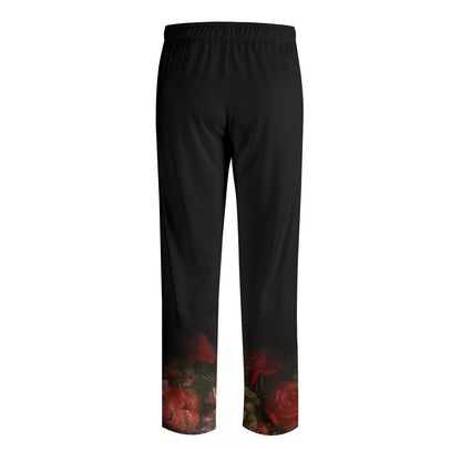 Neduz Cozy Gothic Sleepwear | Rose Skull Loungewear | Soft Unisex Pajamas