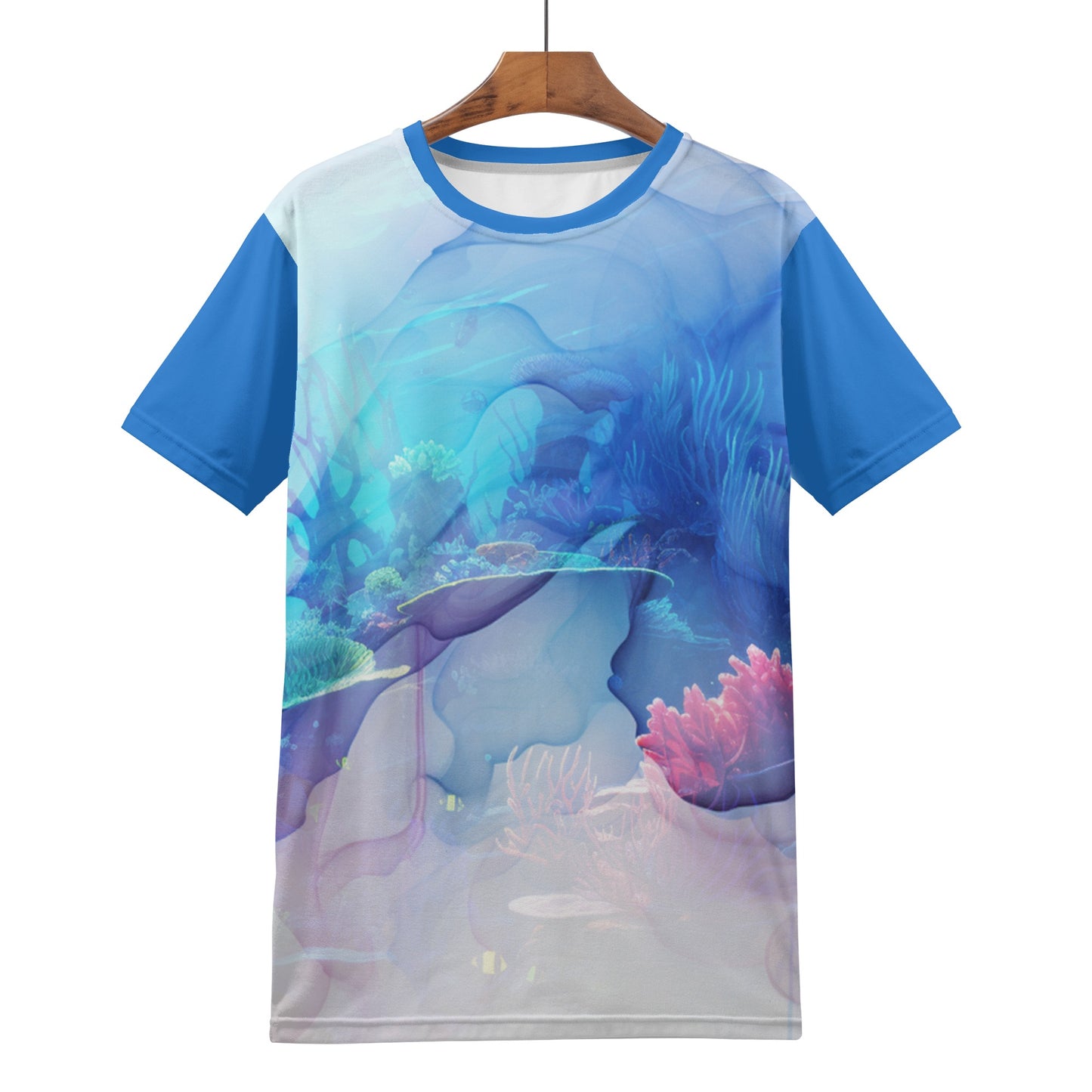 Mens Coral Reef Print T-Shirt - Neduz Vivid Dreams Collection